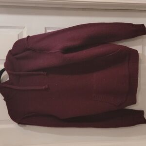 American Eagle Red Knit Hoodie